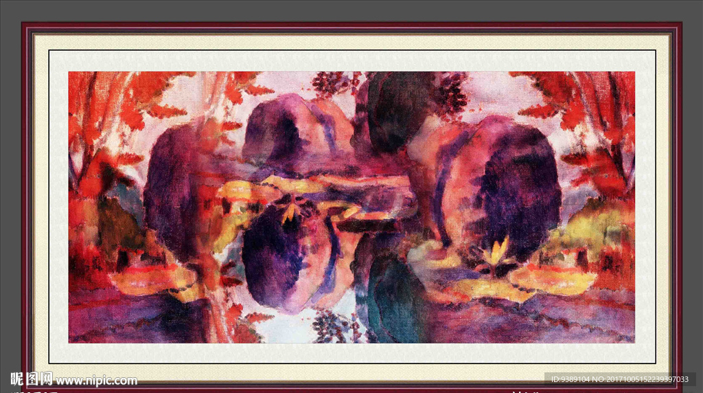 抽象油画