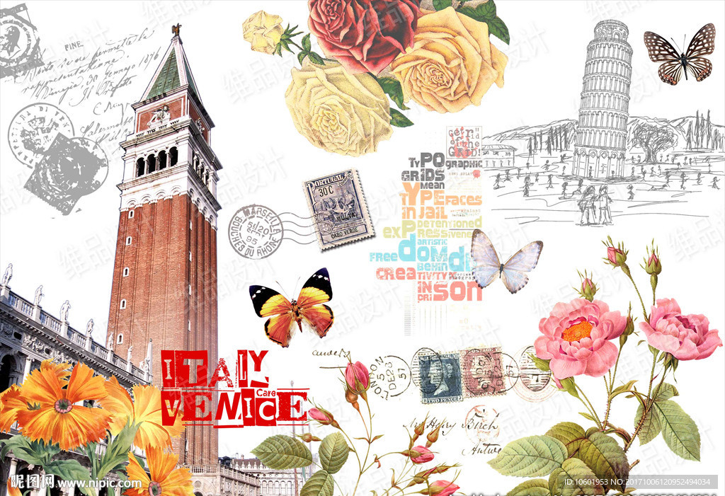 欧美风格装饰画