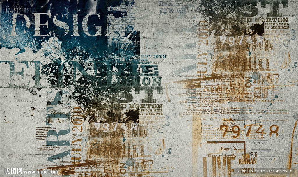 复古怀旧背景墙