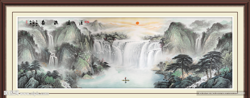 客厅山水画