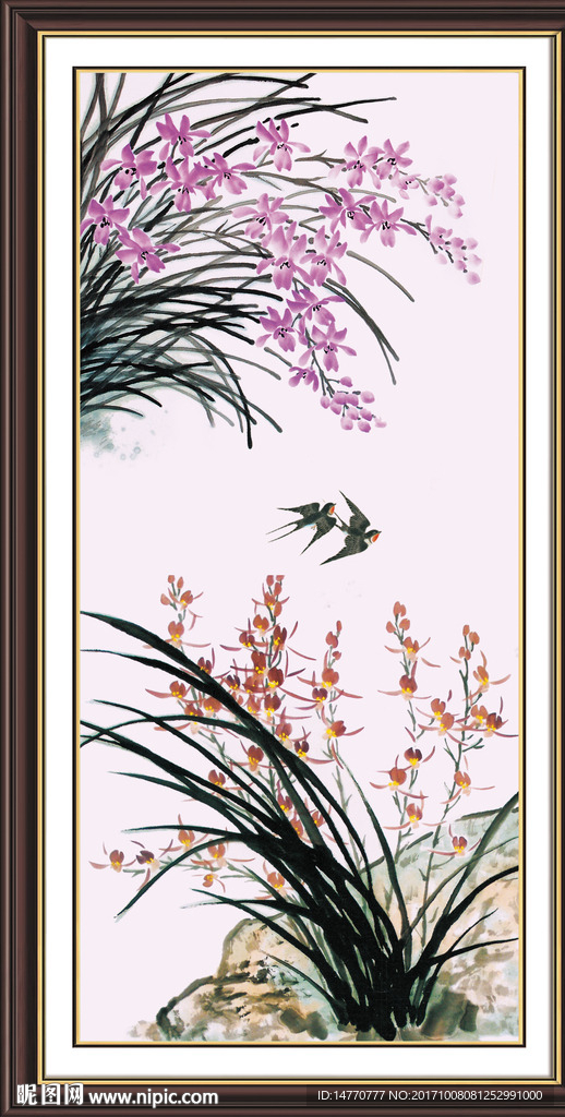 国画兰花