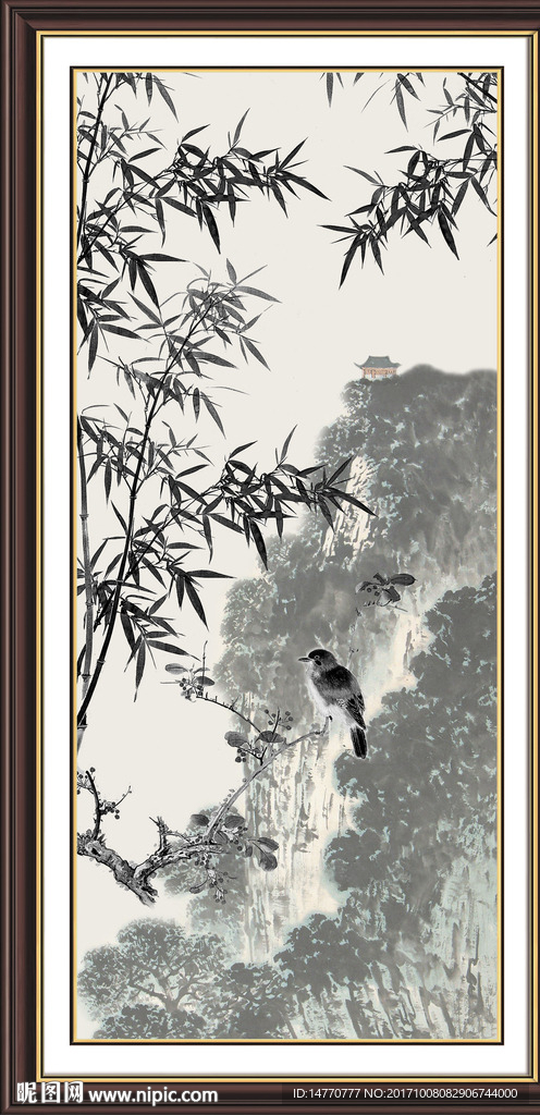 国画竹子