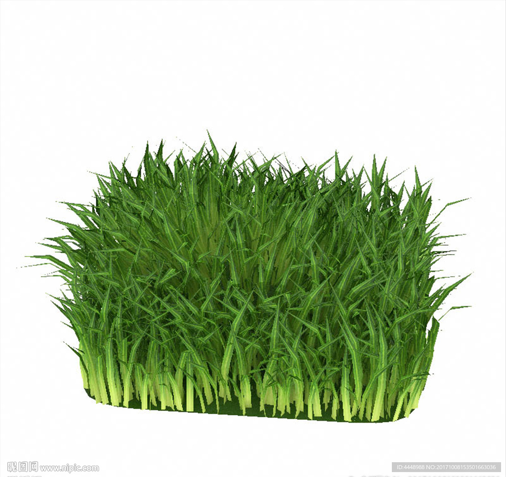 室外绿色草丛模型