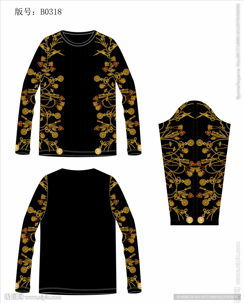 男装数码图案印花