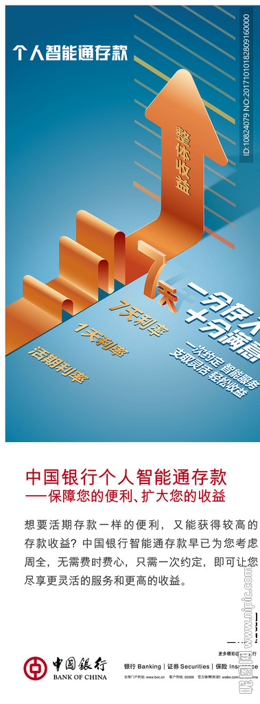 中国银行个人智能通存款-易拉宝