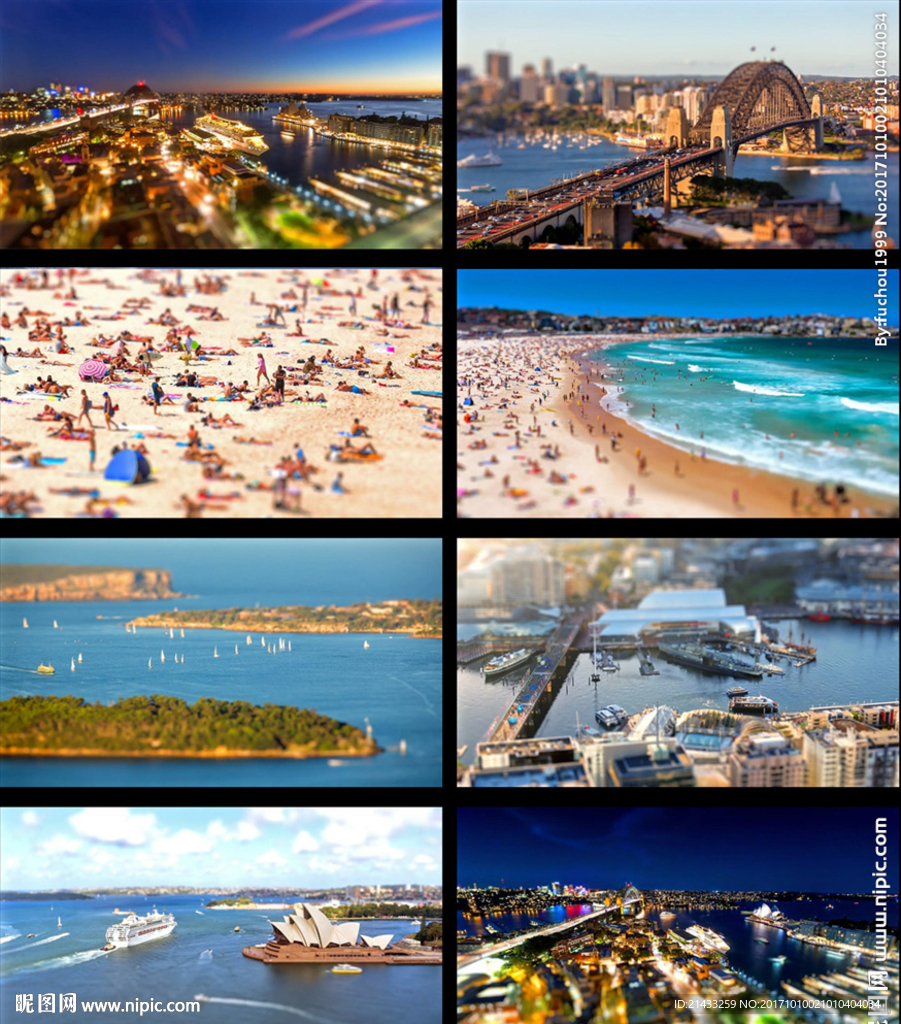 悉尼城市风景高清视频素材