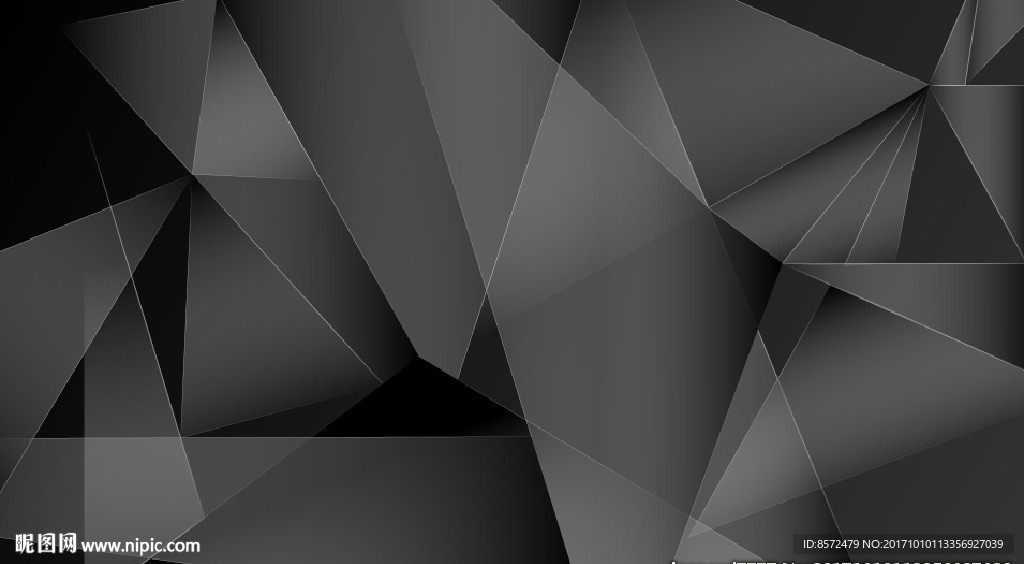 黑色多边形背景