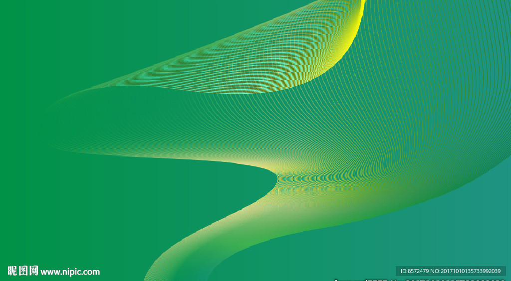 绿色光线条背景