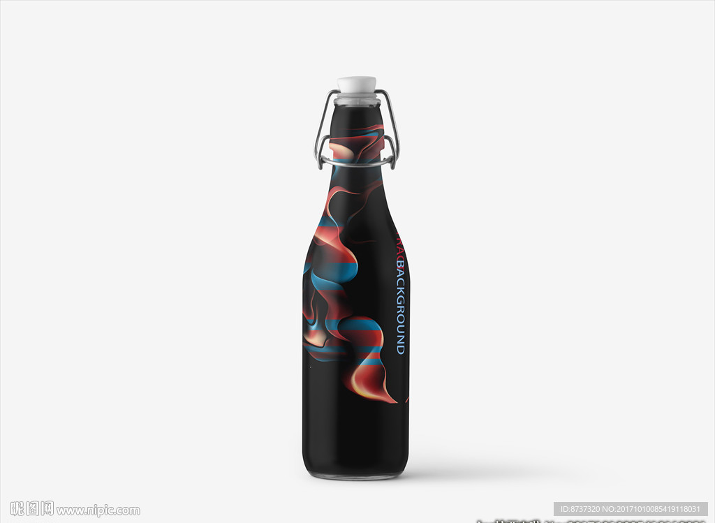 酒包装效果图贴图分层文件图片