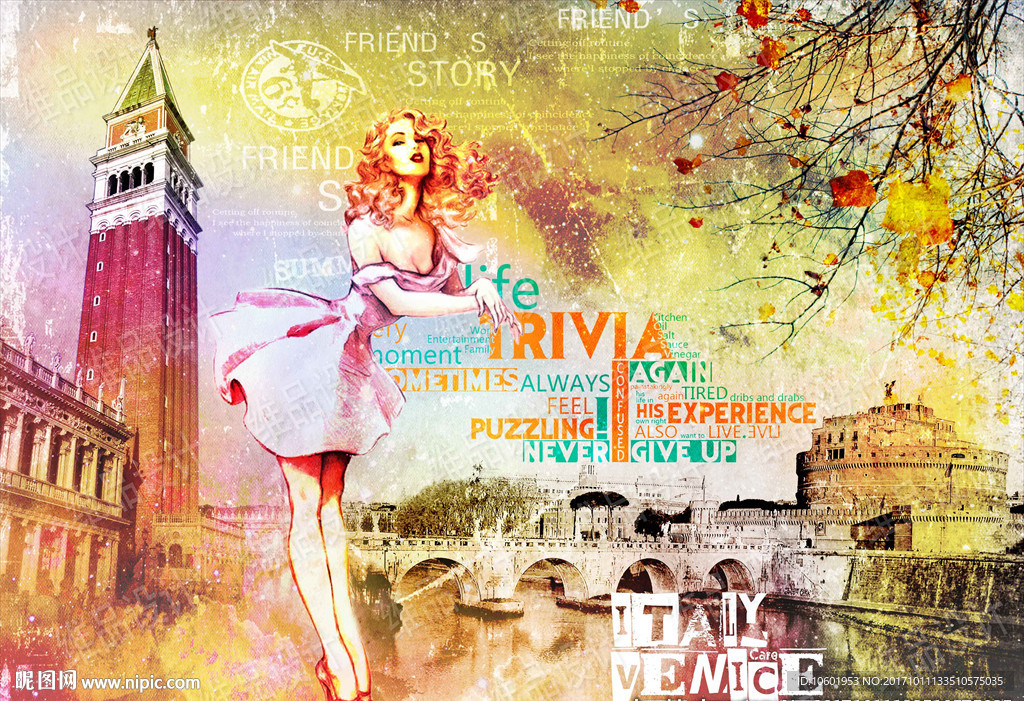 欧美风格装饰画