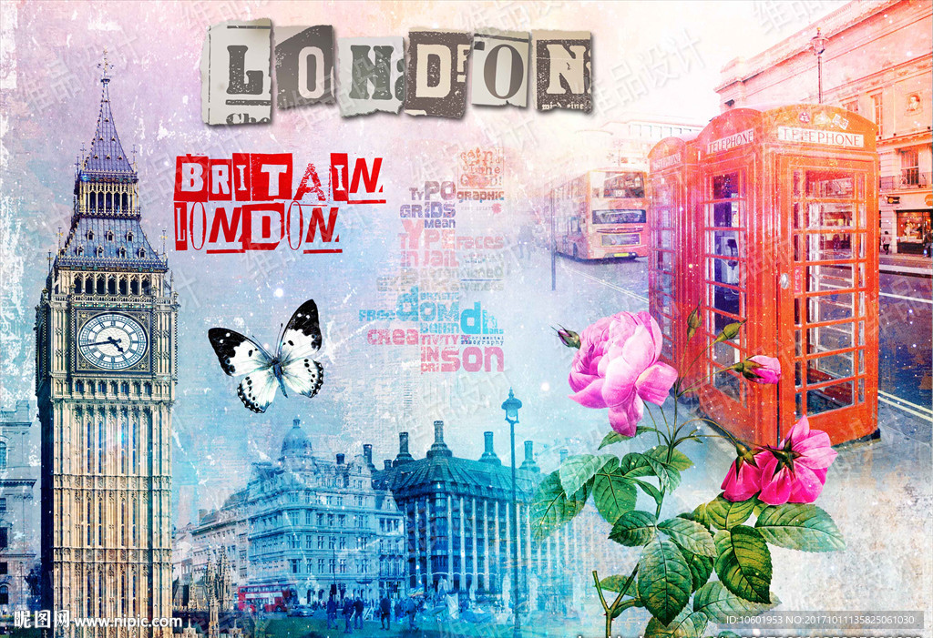 欧美风格装饰画