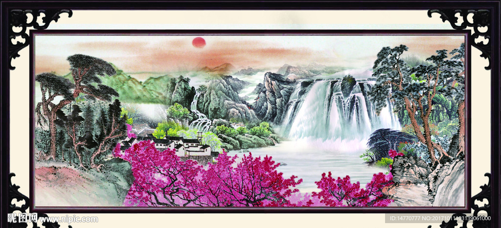 巨幅山水画