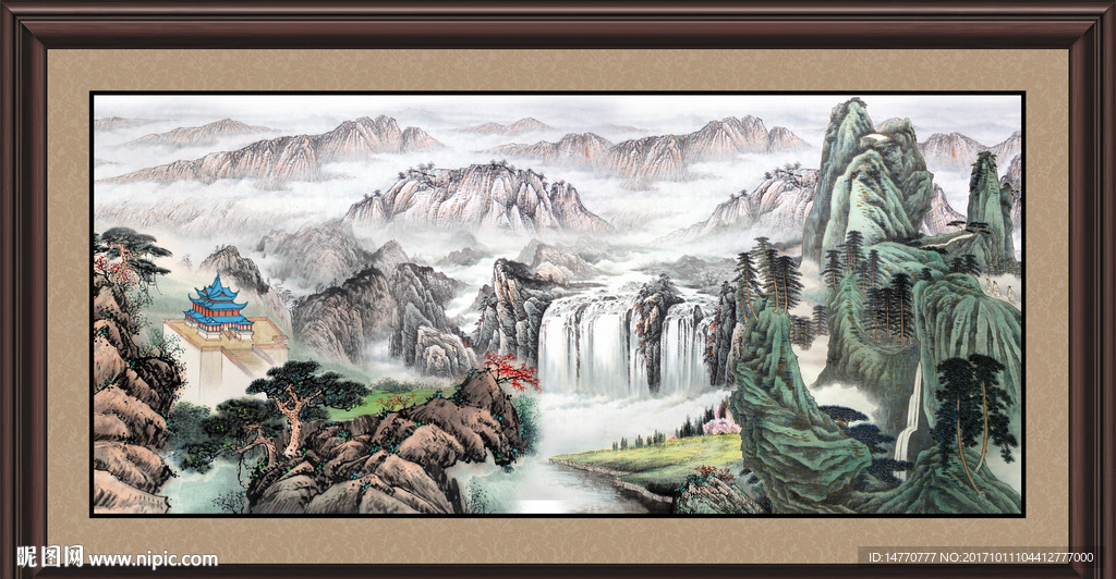 巨幅山水画