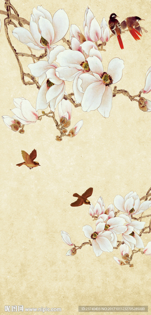 玄关花鸟