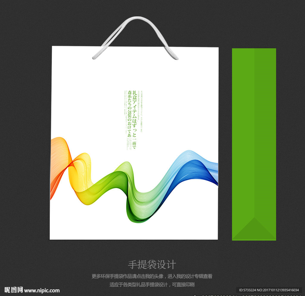 多彩高端礼品手提袋包装设计