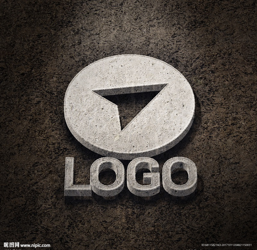 石膏立体标志LOGO模板样机