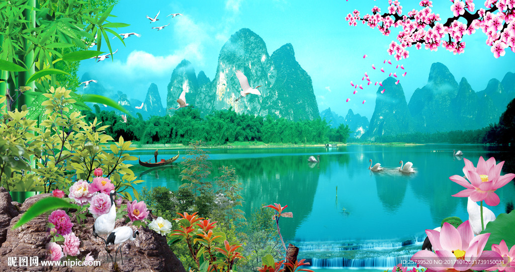 漓江风景画