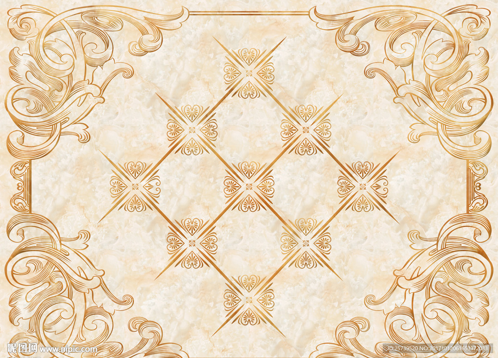 时尚欧式花纹大理石纹