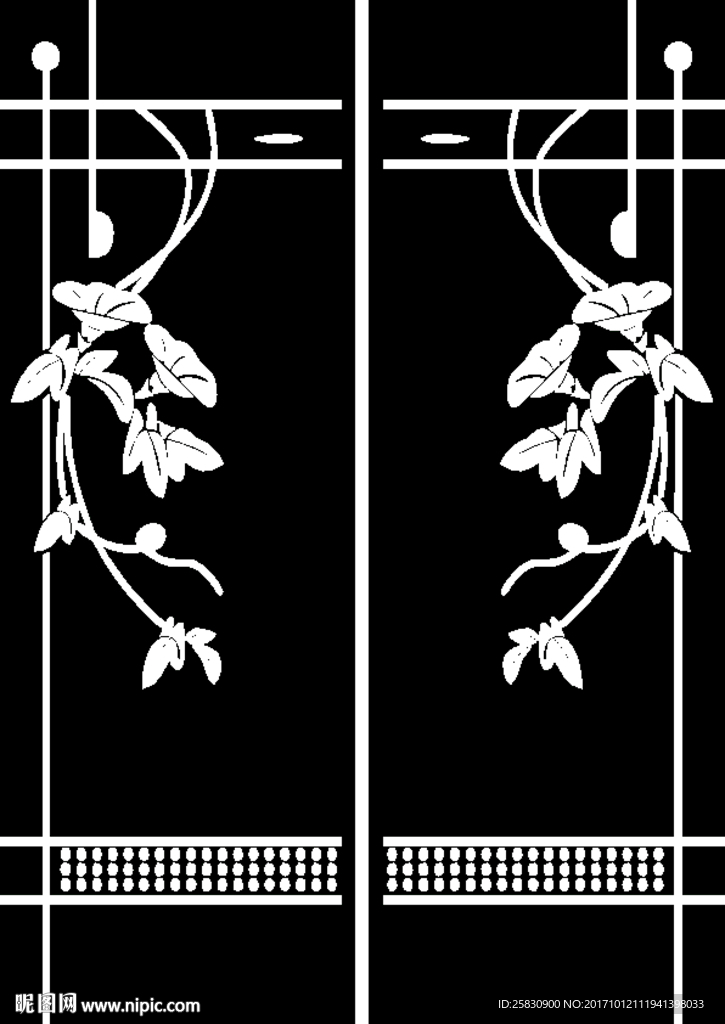 门窗玻璃暗花 欧式花纹 车刻
