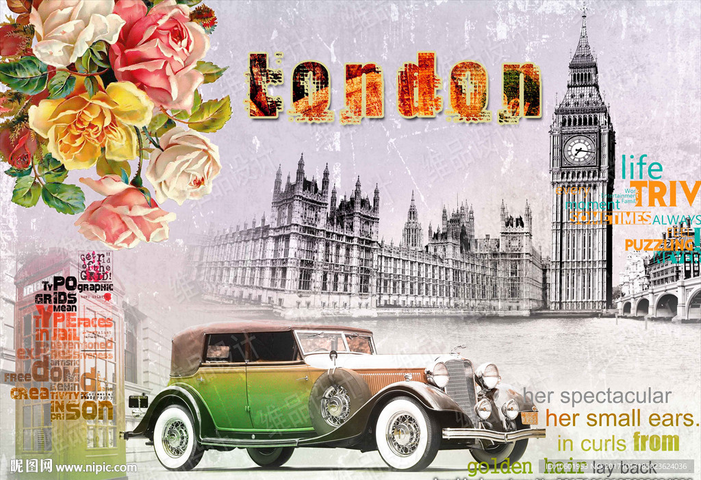 欧美风格装饰画