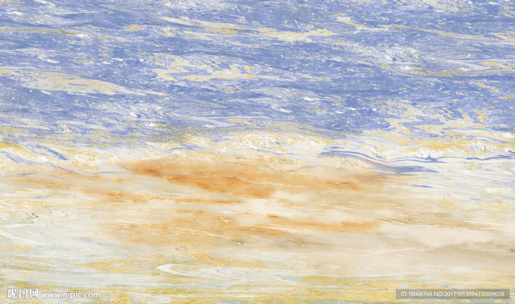 蓝色海洋大理石石纹欧美电视背景