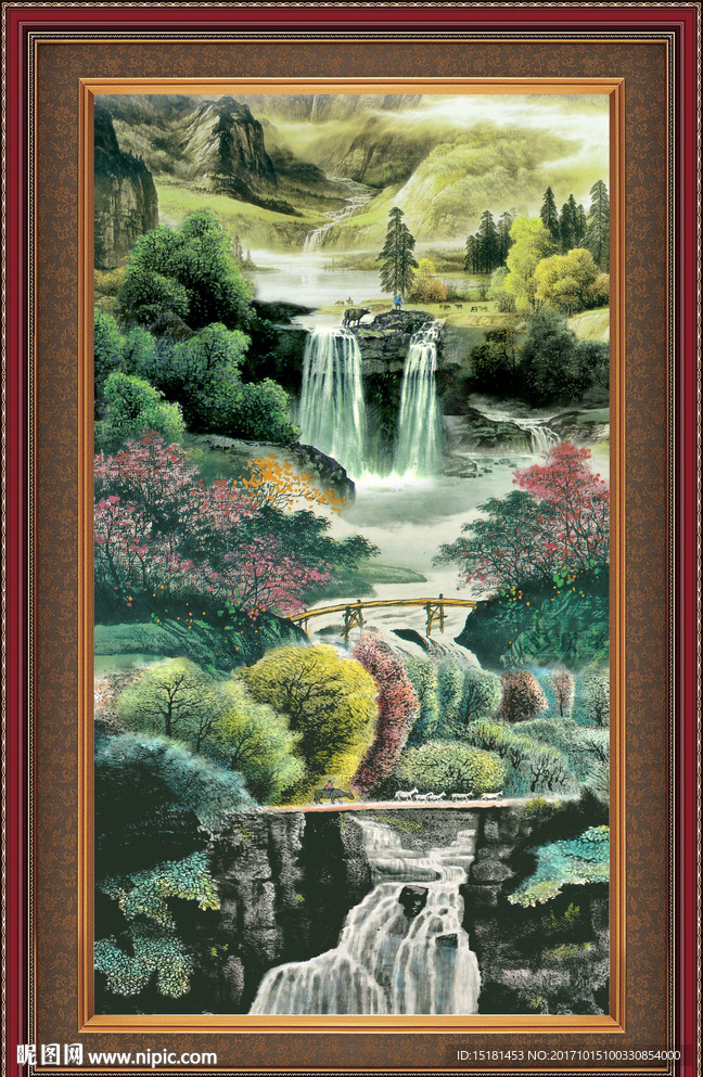 巨幅山水画
