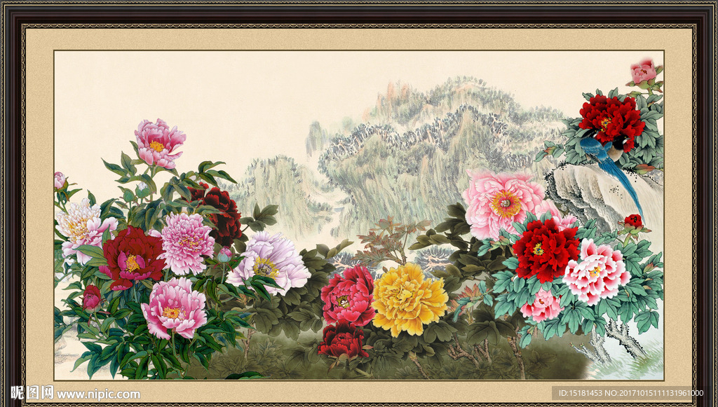 国画牡丹