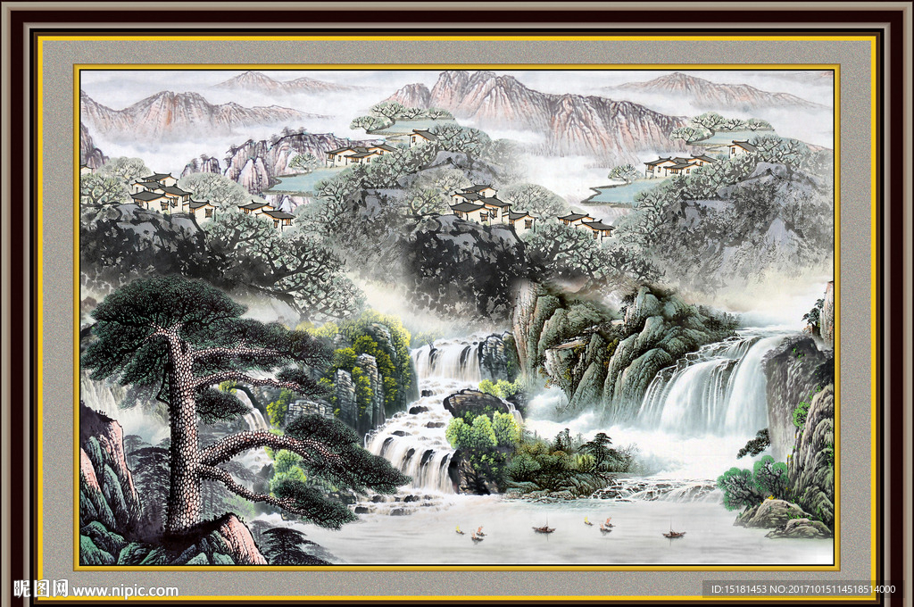 山水国画