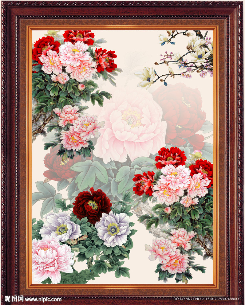 国画牡丹
