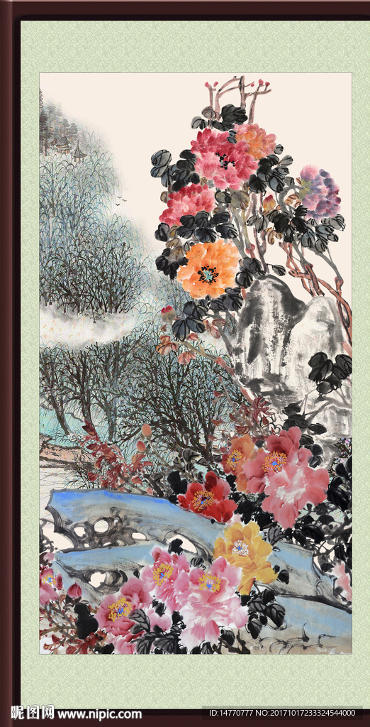 国画牡丹