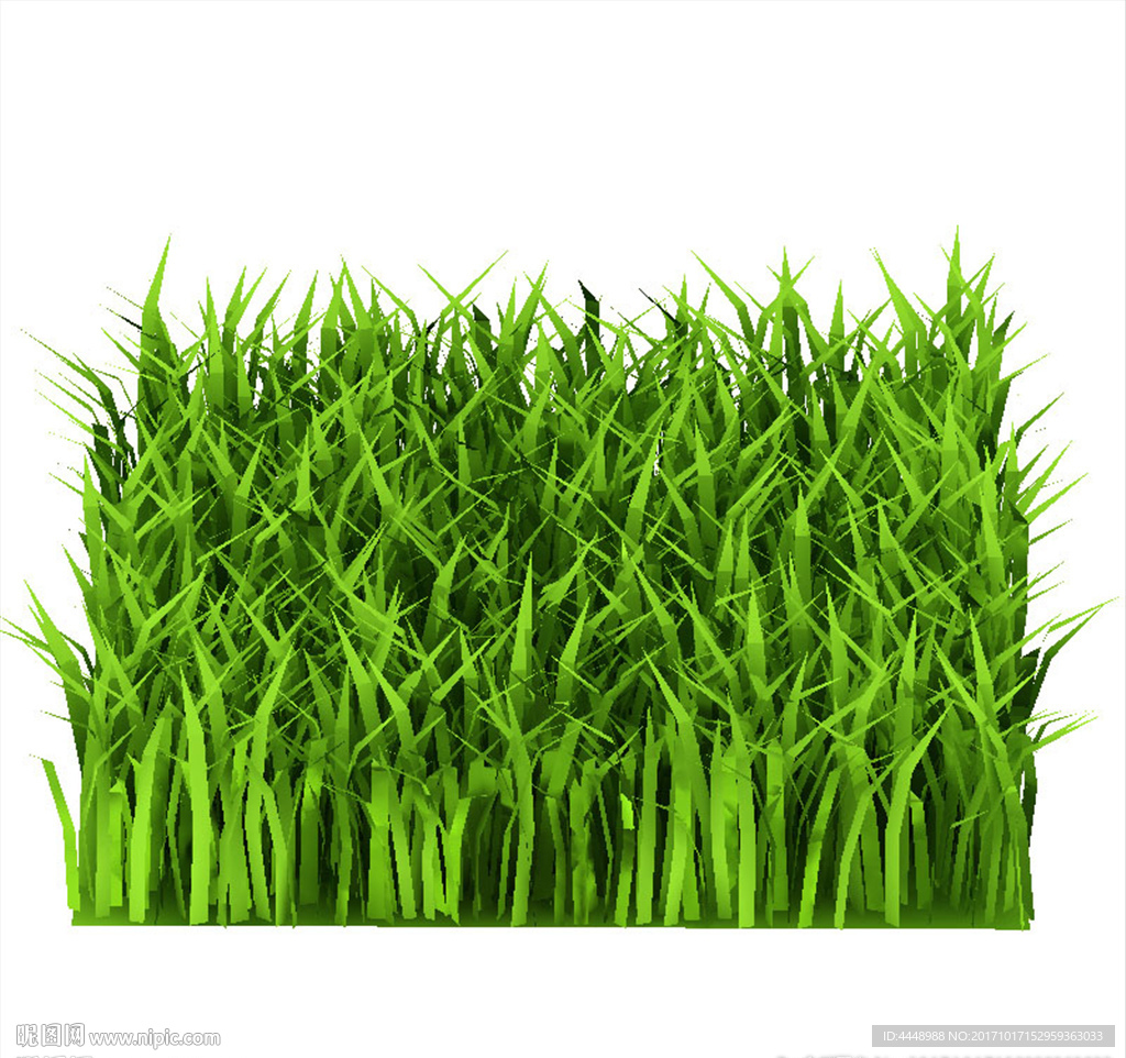 嫩绿植物模型