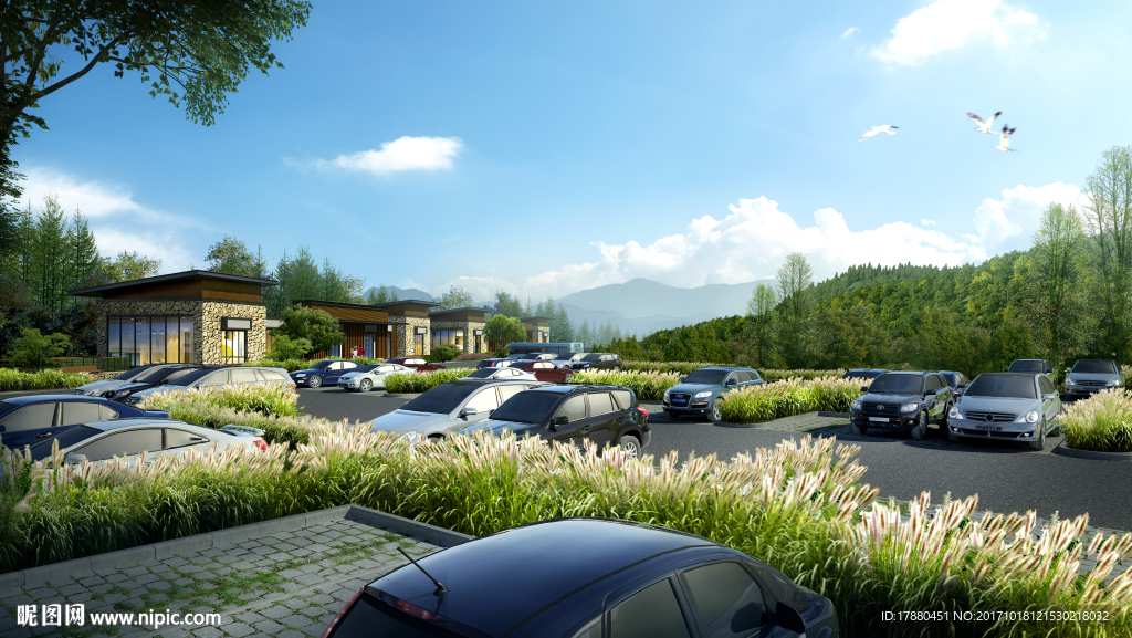 生态停车场效果