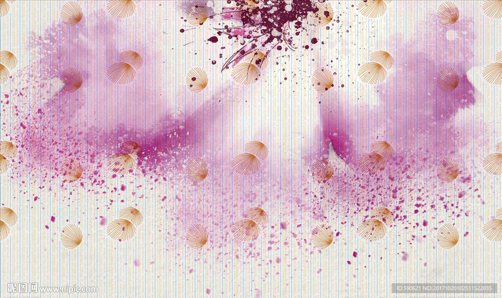 复古怀旧背景墙壁画