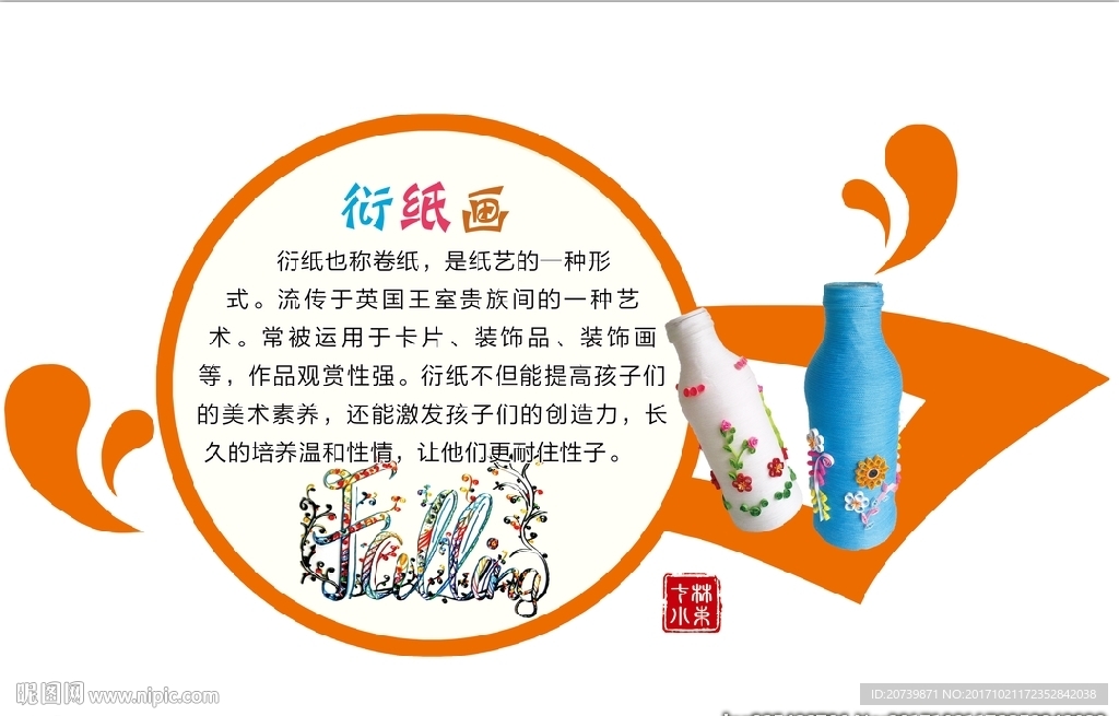 校本课程异形门牌文化展板