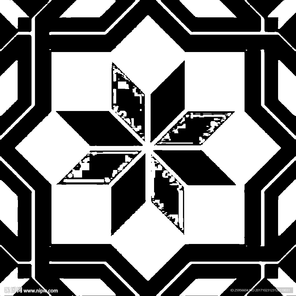 仿古砖 壁纸 PS通道分层