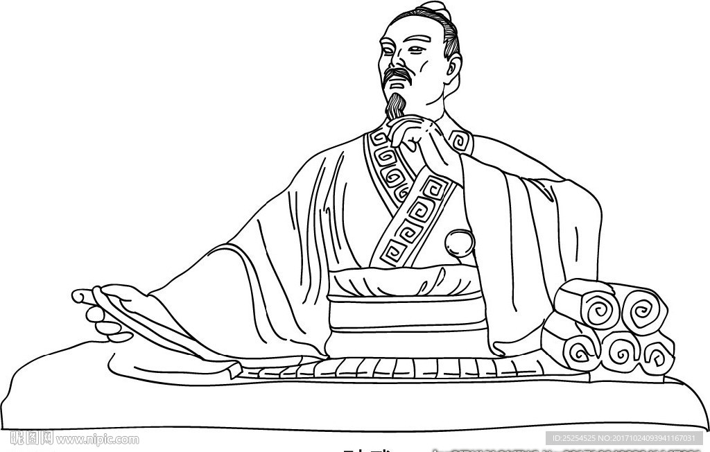 孙武画像