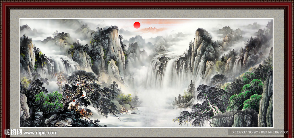 山水国画