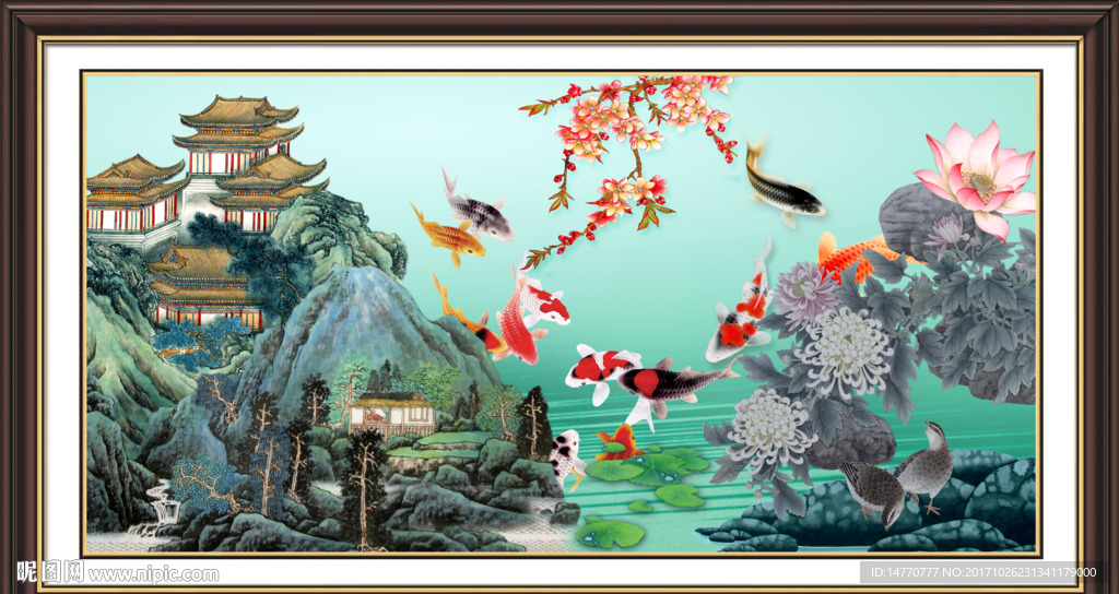 荷花风景