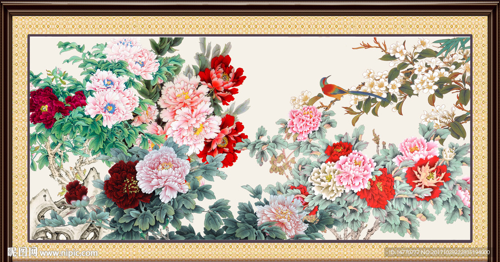 国画牡丹