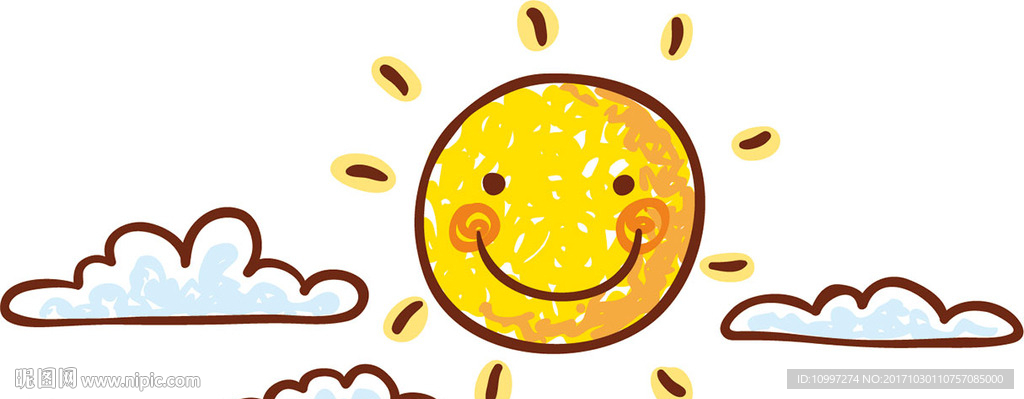 黄色微笑太阳