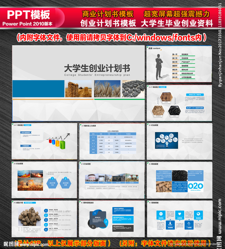 大学生创业计划书PPT
