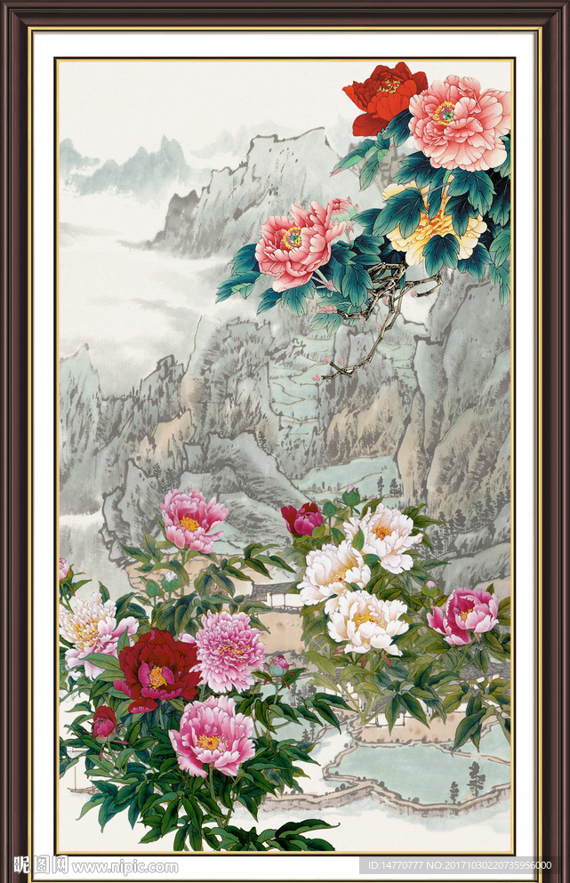 国画牡丹