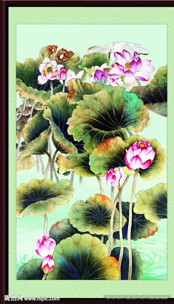 国画荷花