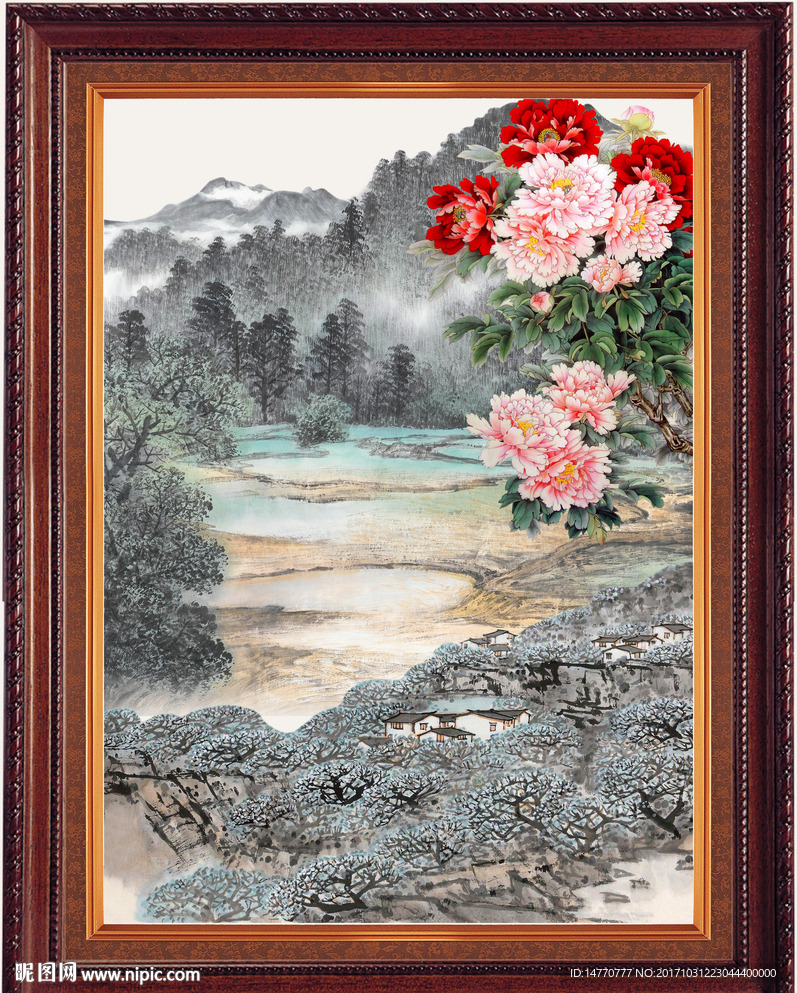 国画牡丹