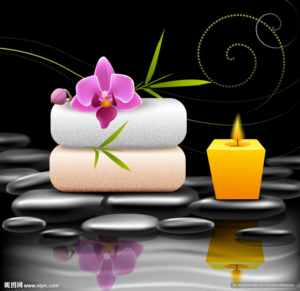 spa背景设计图__花边花纹_底纹边框_设计图库_昵图网nipic.com