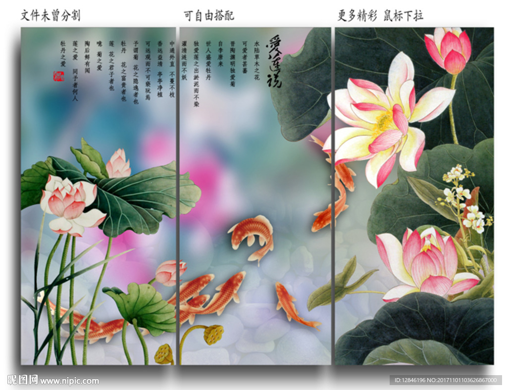 国画荷花
