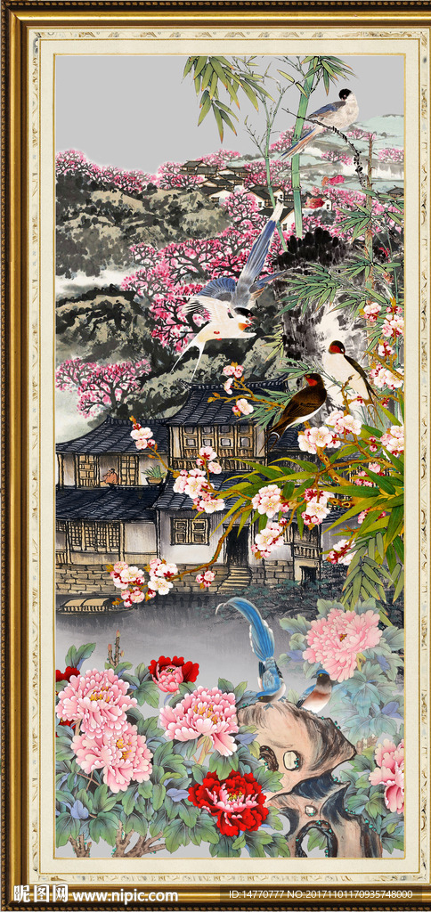 国画牡丹