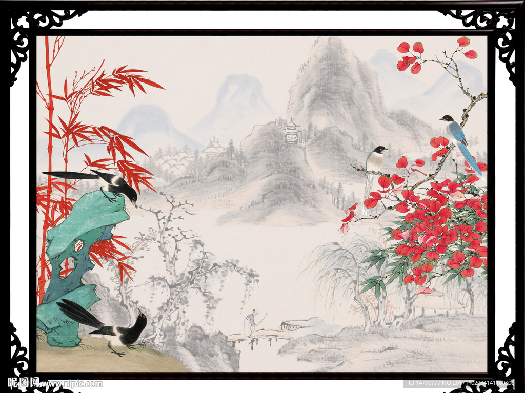国画竹子