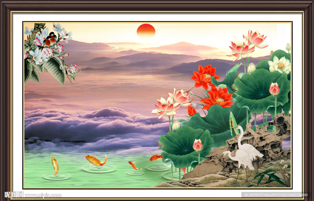荷花风景