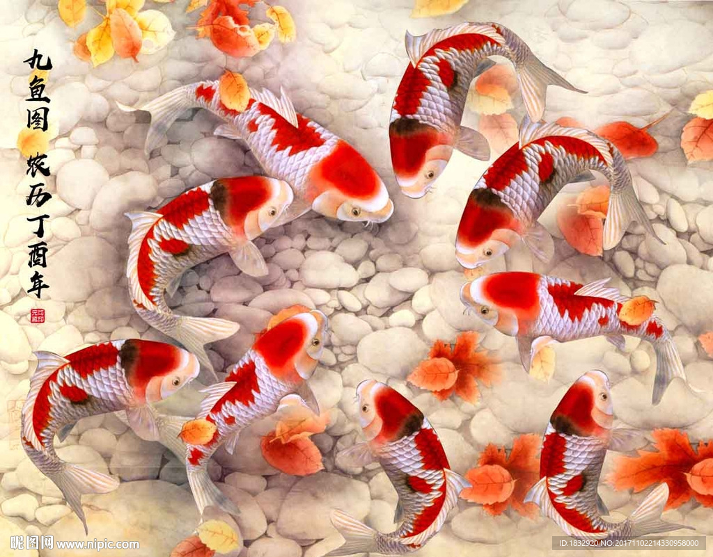 九鱼图